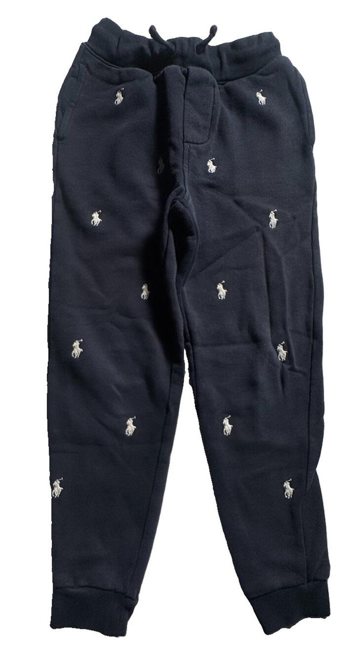 Polo Ralph Lauren Boys 8 Navy Jogger Sweatpants Pony Logo